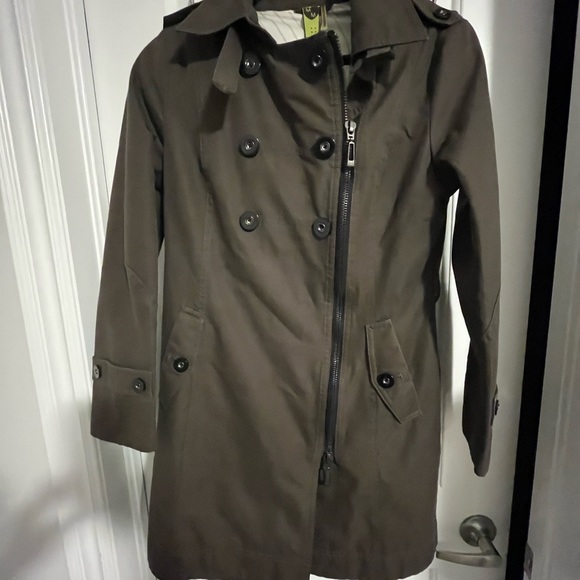 Soia kyo military green trench coat women’s medium - Picture 2 of 3
